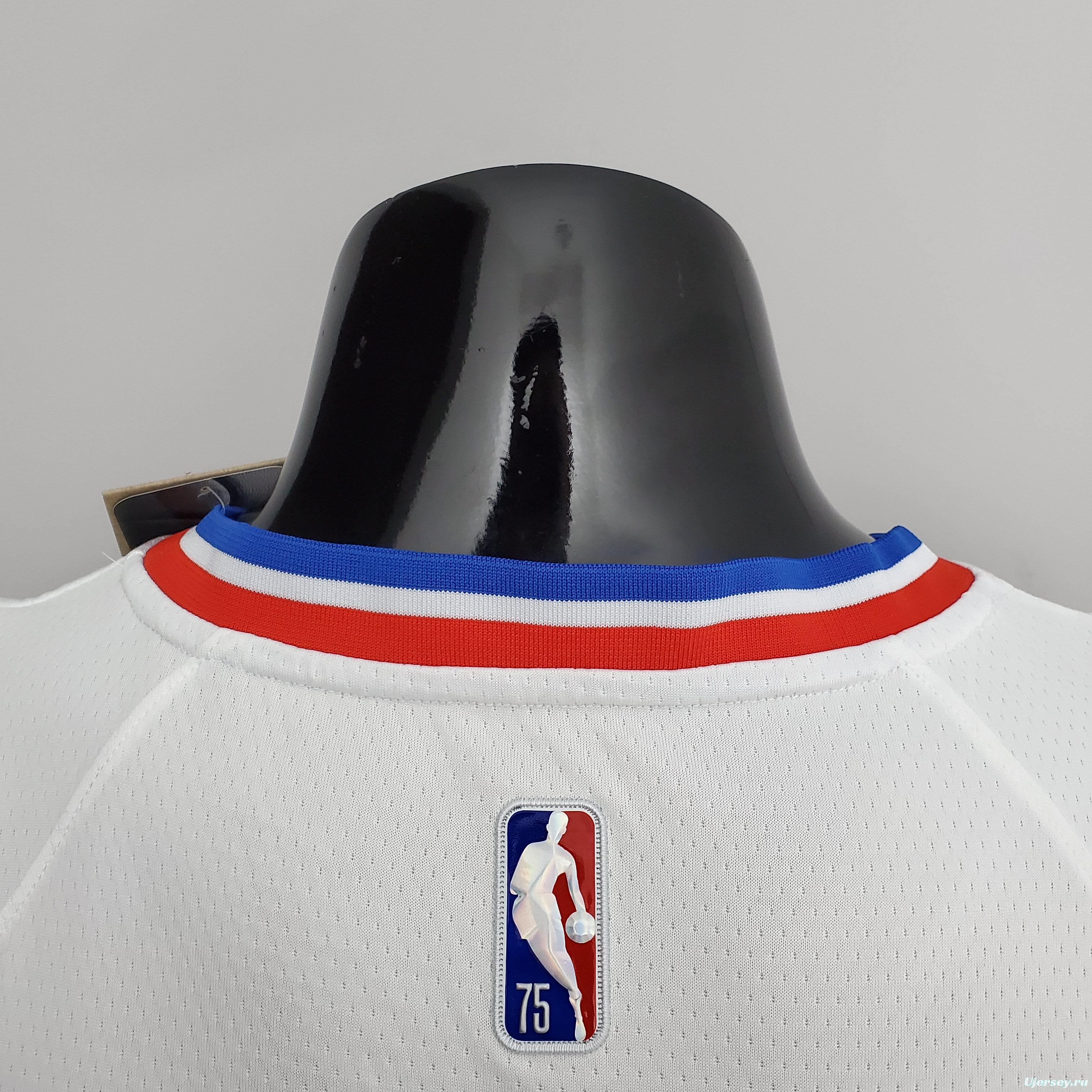 75th Anniversary Philadelphia 76ers IVERSON#3 White NBA Jersey