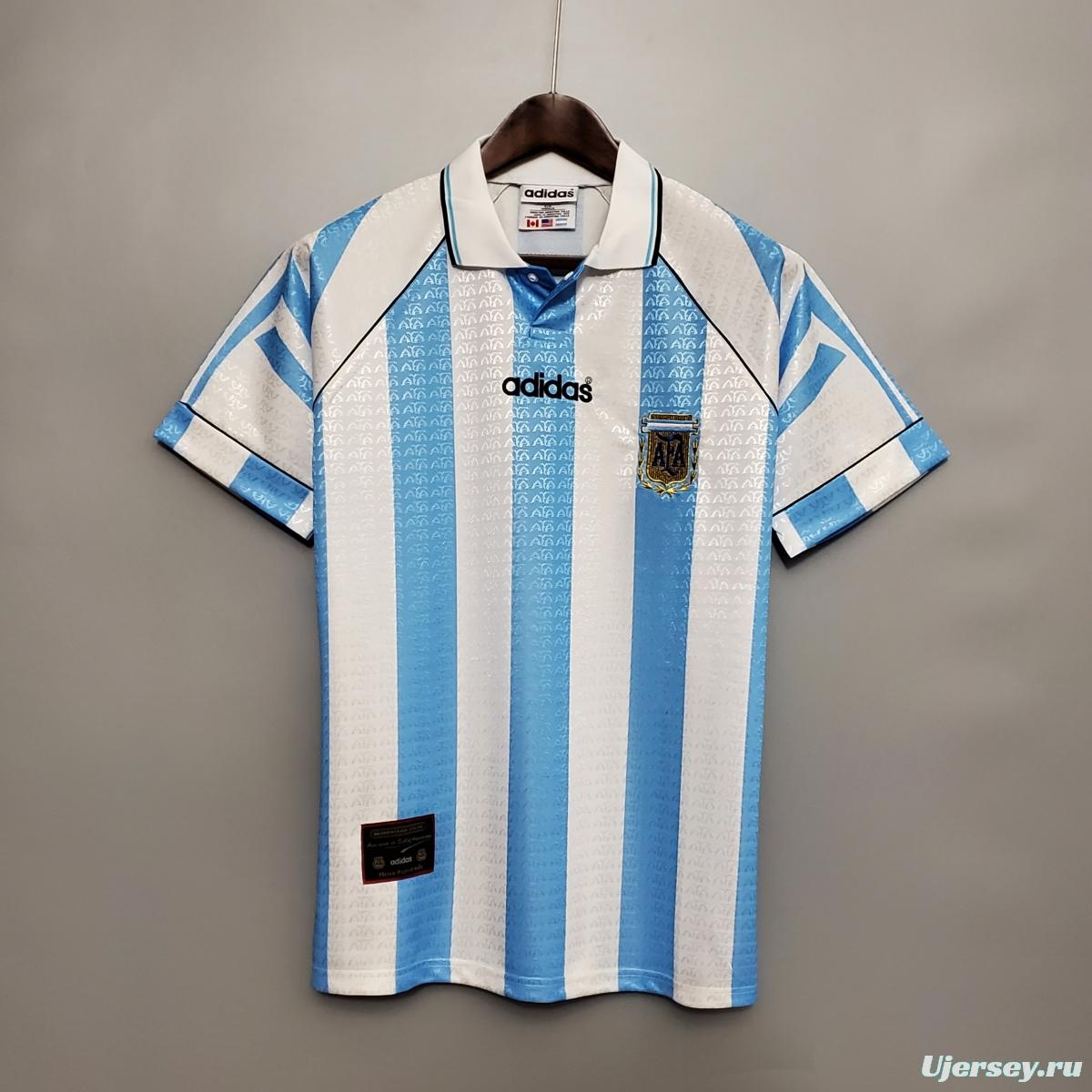 Retro 1996 Argentina Home Jersey