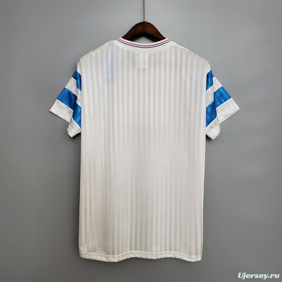 Retro Marseille 1990 home Soccer Jersey
