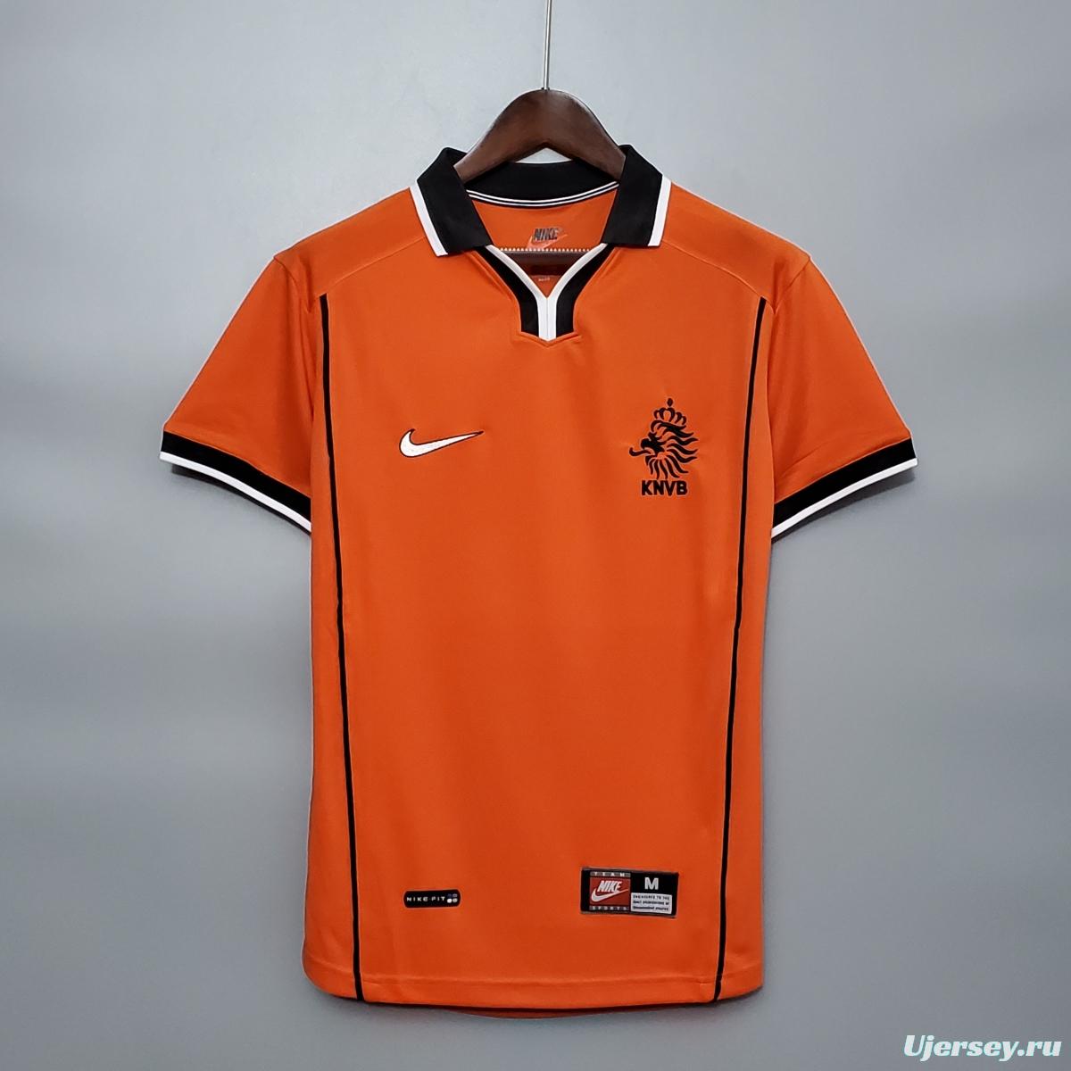 Retro 1998 Netherlands home Soccer Jersey