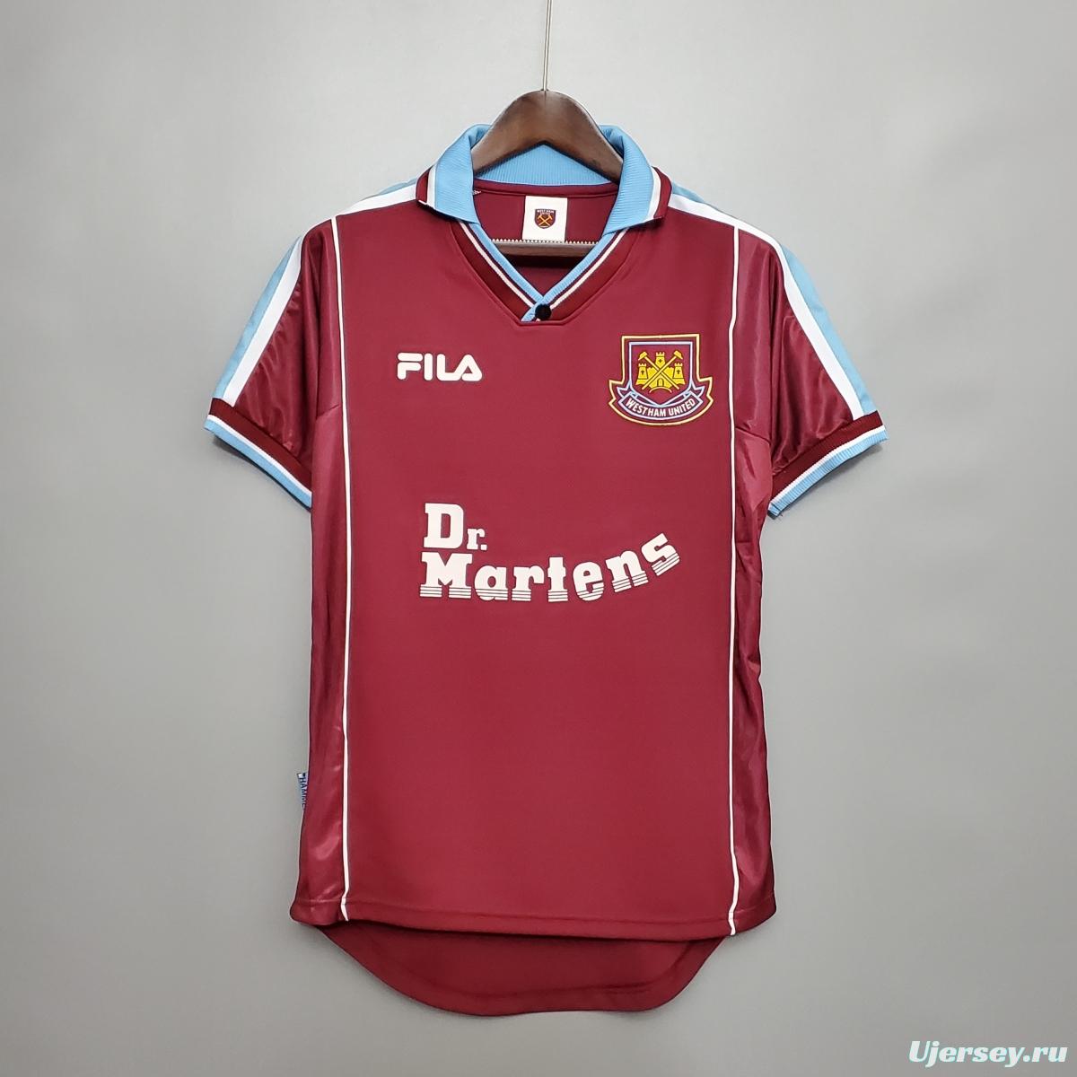 Retro 99/01 West Ham United Home Jersey