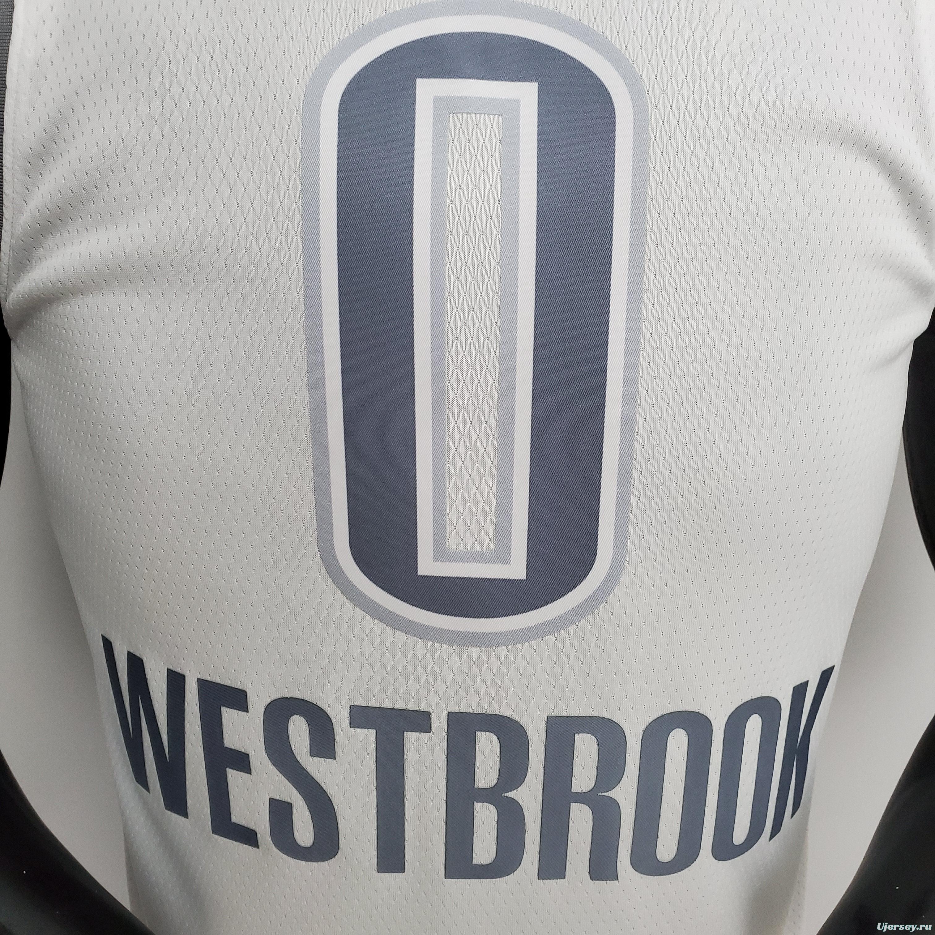 75th Anniversary 2202 Season Oklahoma City Thunder WESTBROOK#0 City Edition White NBA Jersey