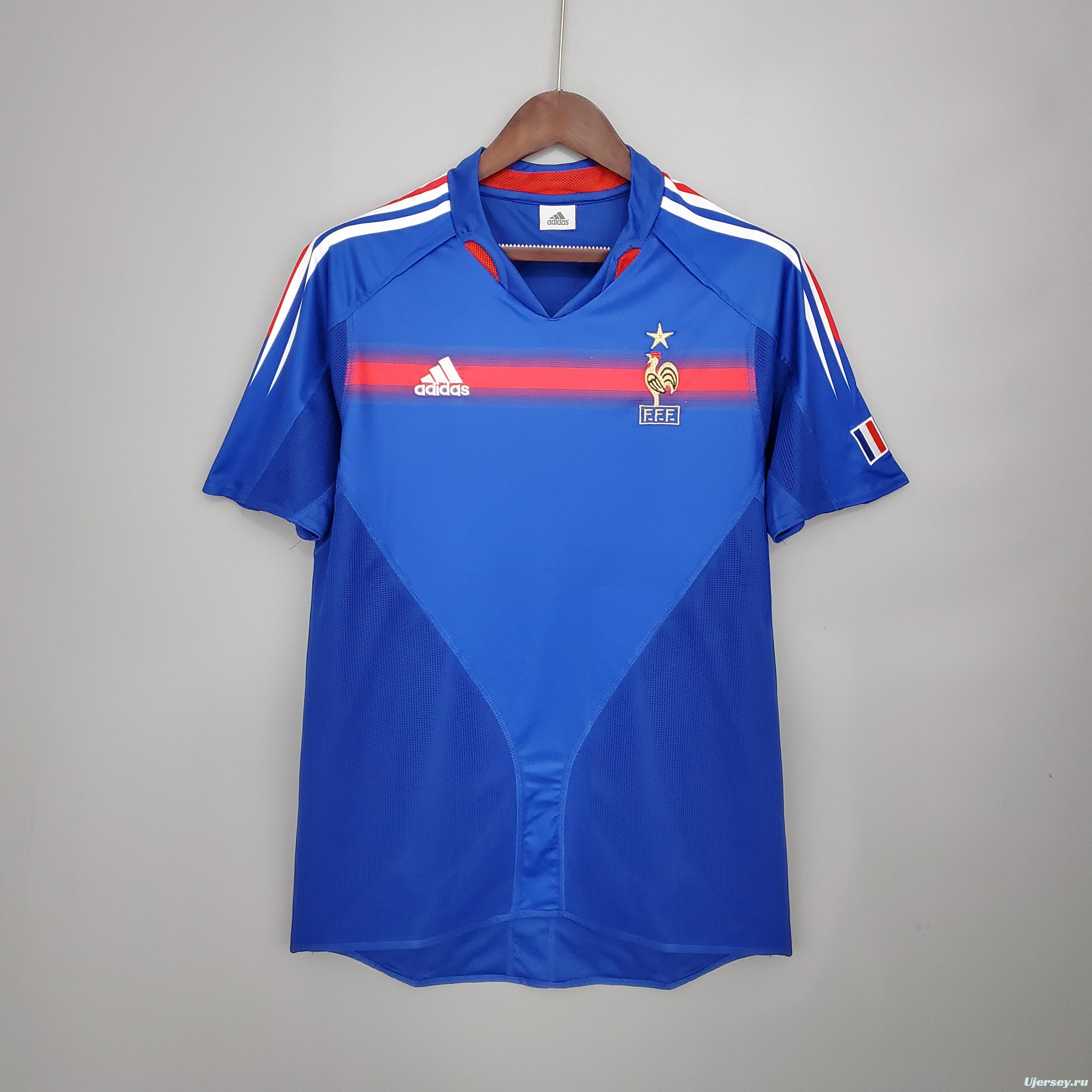 Retro France 2004 home Soccer Jersey