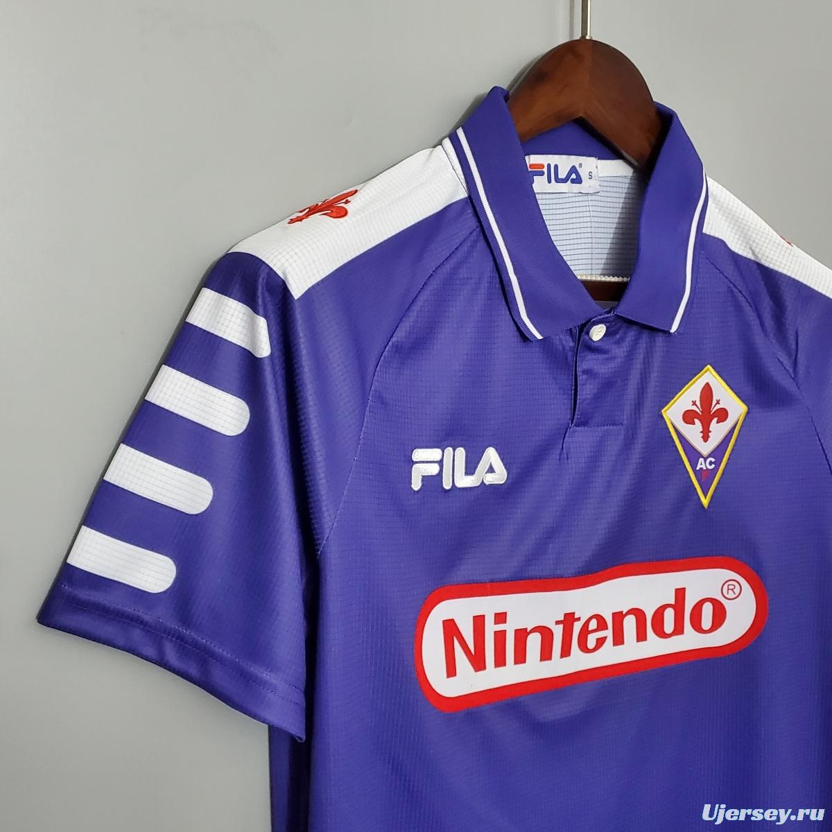 Retro 1998 Fiorentina home Soccer Jersey