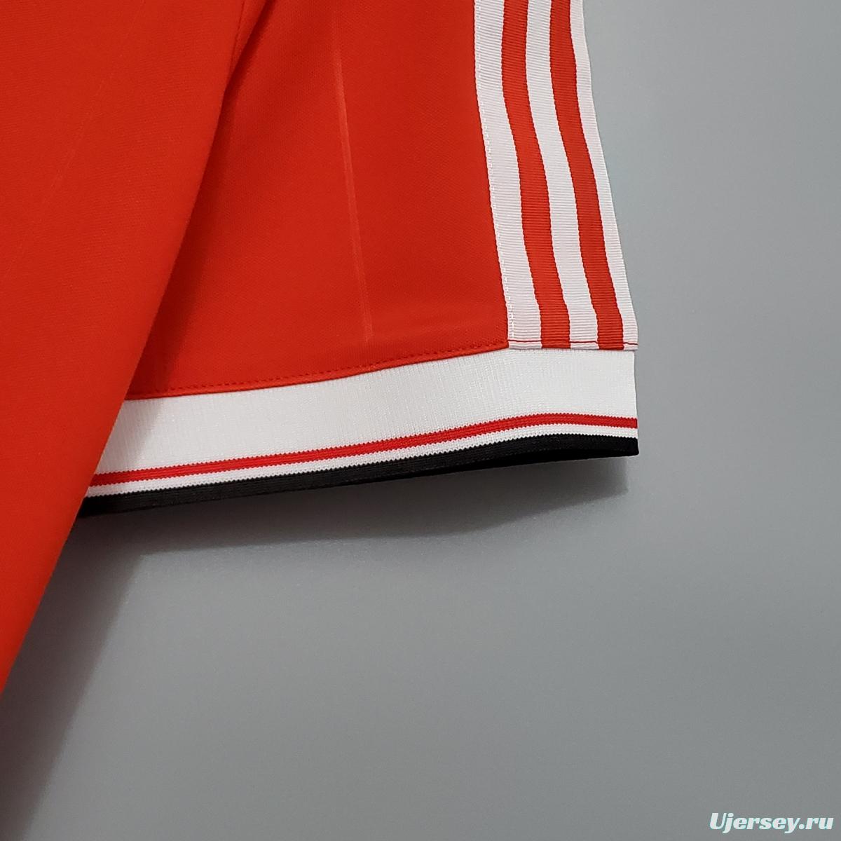 Retro 83/84 Manchester United home Soccer Jersey