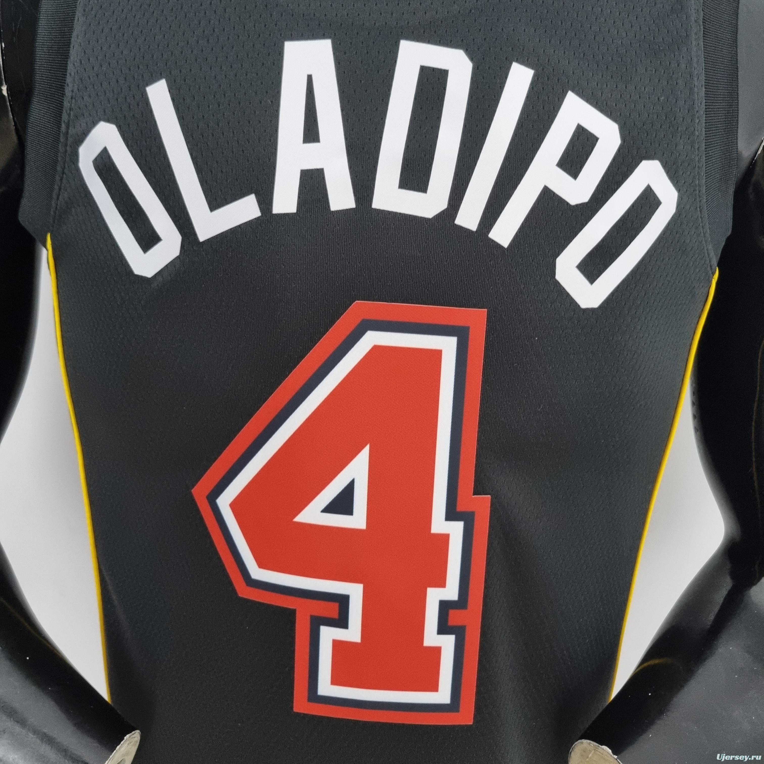 2022 Oladipo #4 Miami Heat City Edition NBA Jersey