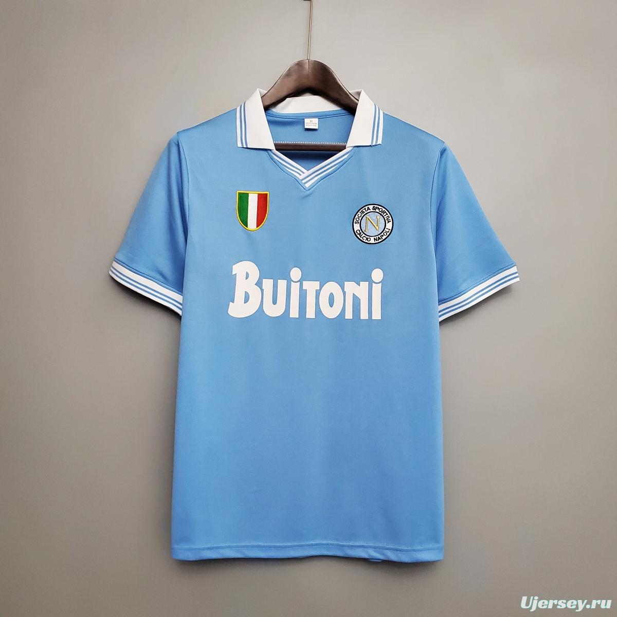 Retro Napoli 86/87 home Soccer Jersey