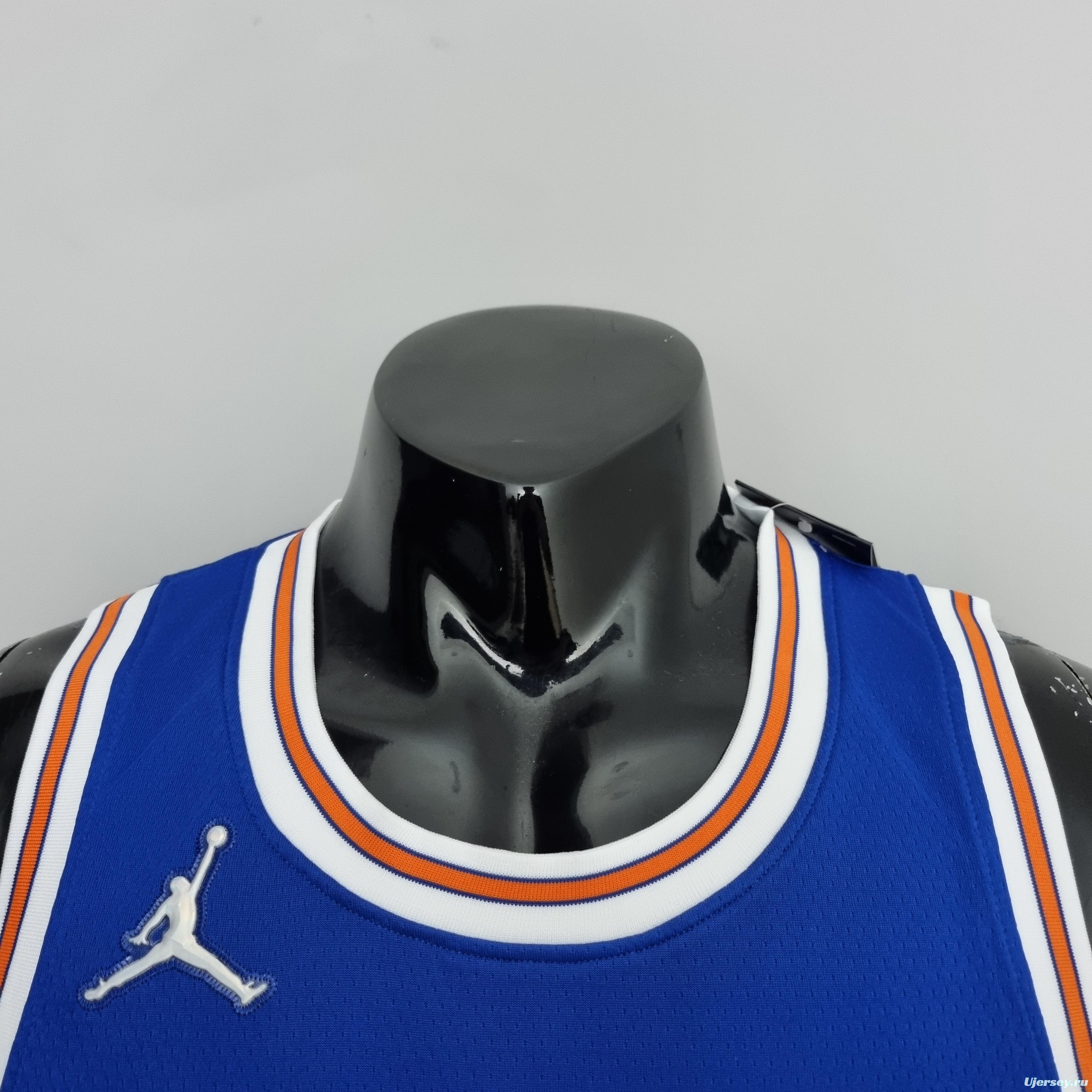 75th Anniversary Barrett#9 New York Knicks Jordan Limited Blue NBA Jersey