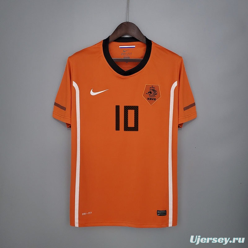 Retro Netherlands 2010 home Soccer Jersey