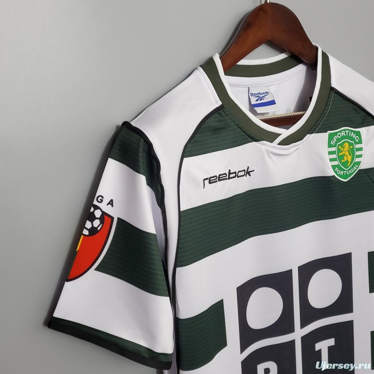 Retro Sporting Lisbon 01/03 home Soccer Jersey