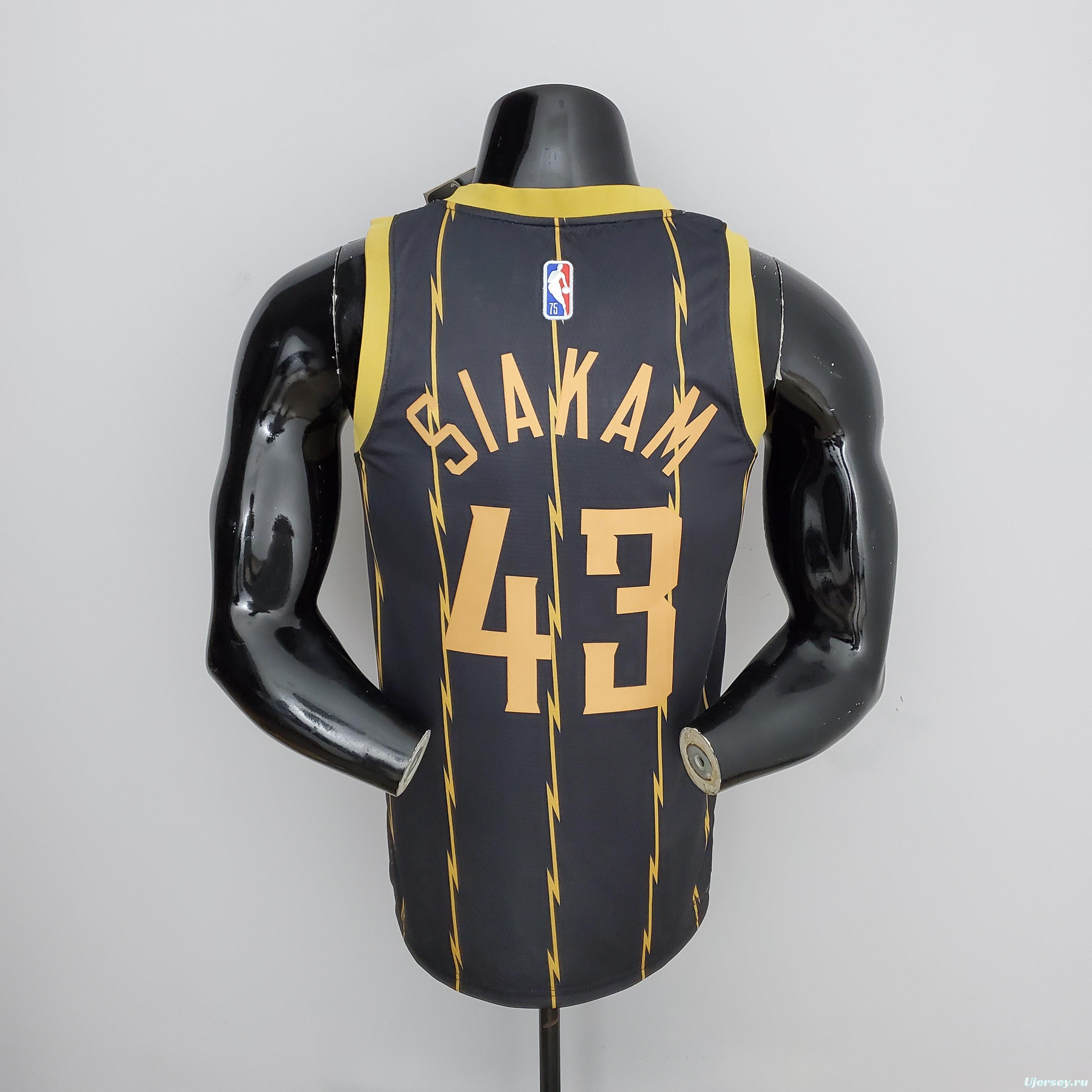 2022 Toronto Raptors SIAKAM#43 City Edition Black NBA Jersey