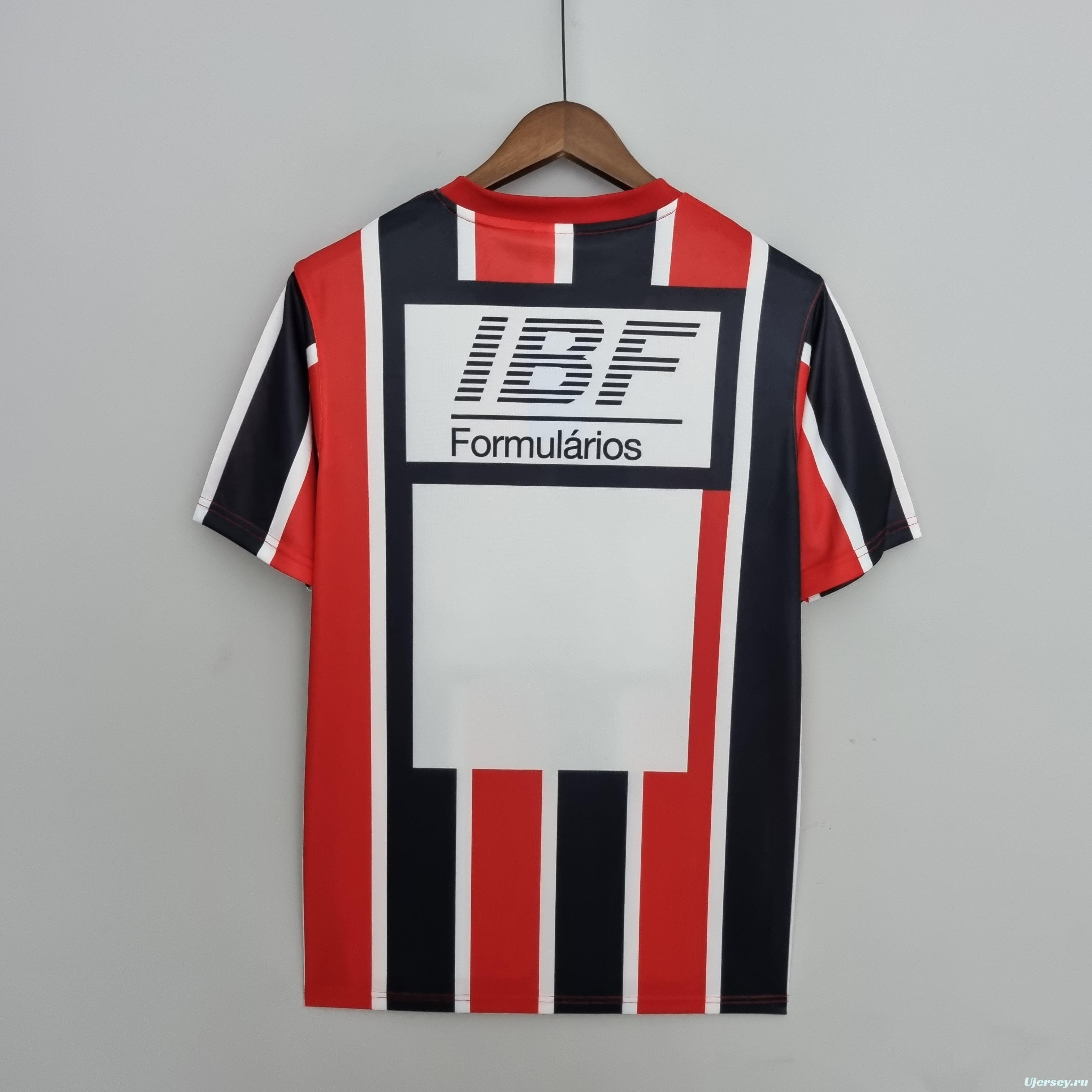 Retro 1991 sao paulo away Soccer Jersey