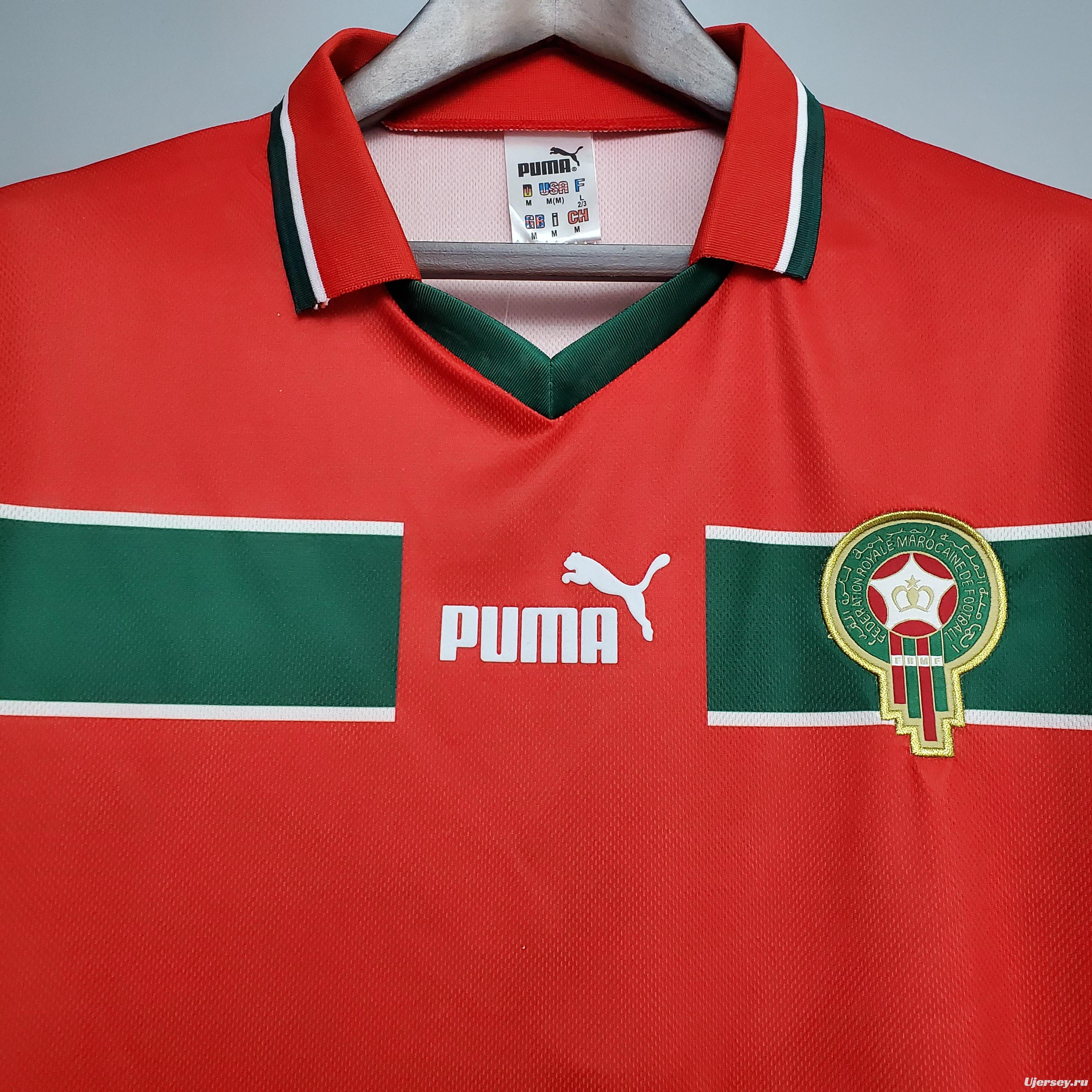 Retro 1998 Morocco away Soccer Jersey