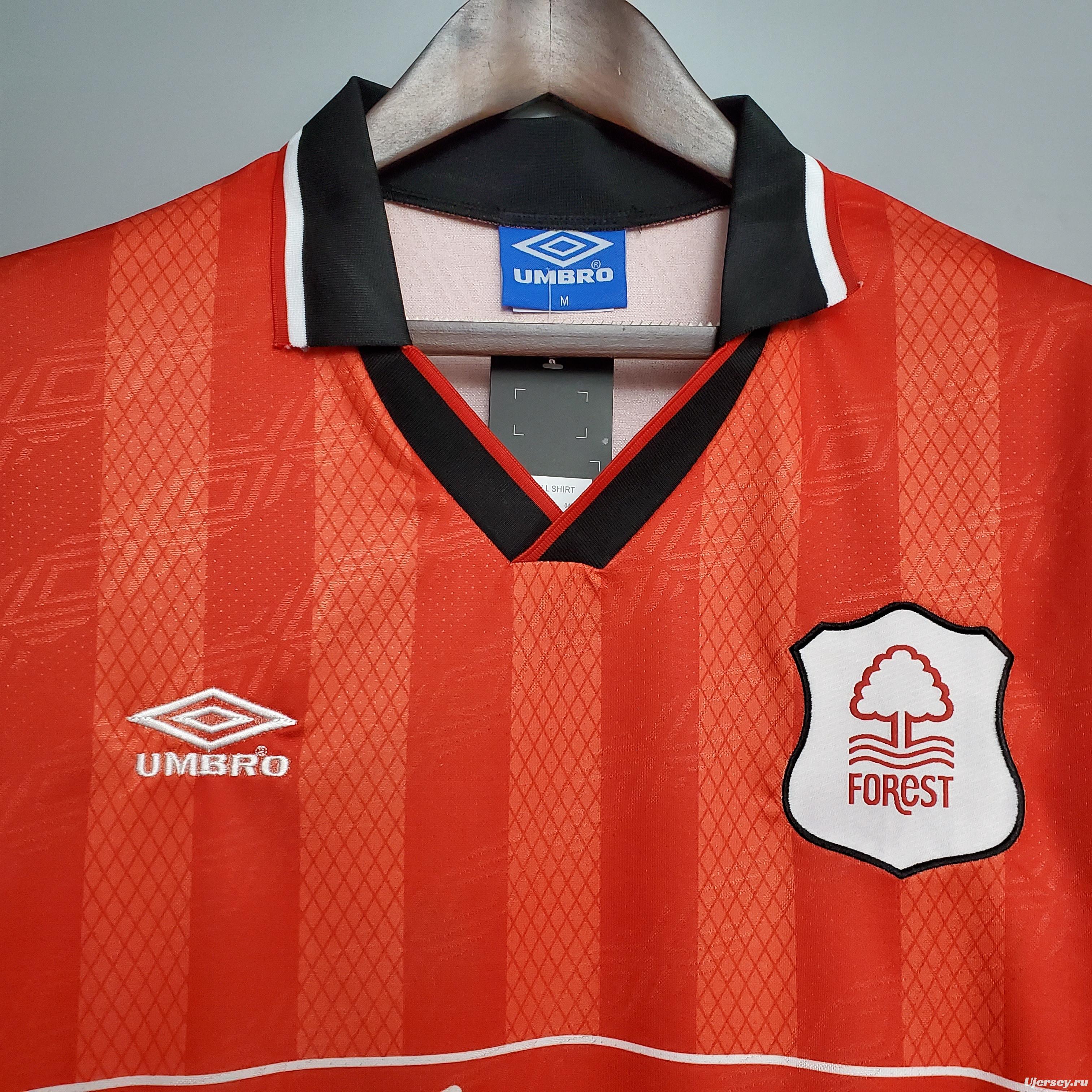 Retro Nottingham Forest 94/95 Red Soccer Jersey