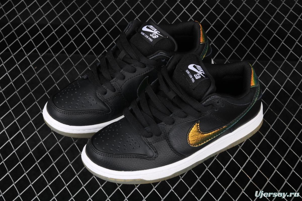 NIKE DUNK Low Pro SB Motorcycle Helmet chameleon gradual hook crystal bottom casual board shoes 304292-091