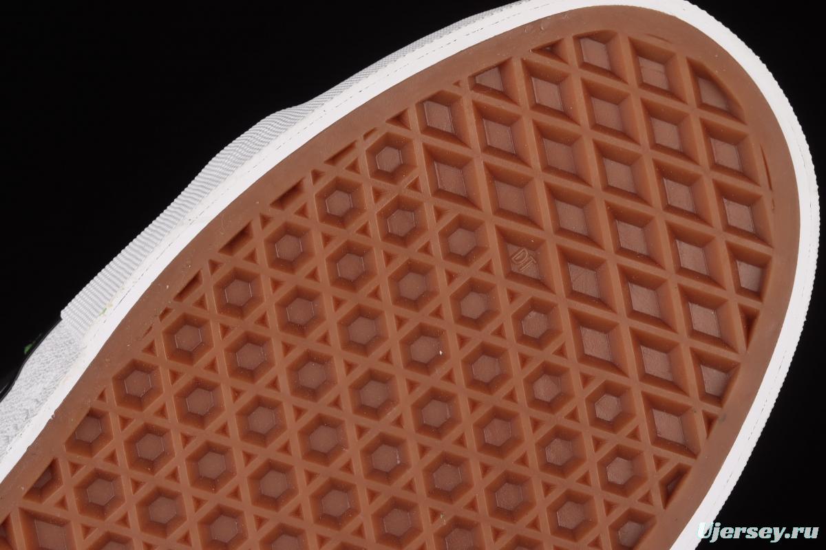 Vans Skate Sk8 Hi black and green side standard chessboard checkered high-top casual board shoes VN0A5FCC3OH