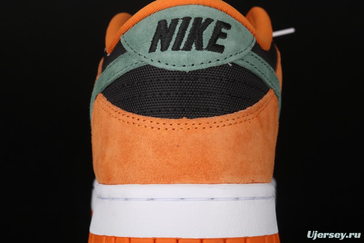 NIKE SB DUNK Low SP Ceramic dunk series carrot yellow and black low-side leisure sports skateboard shoes DA1469-001