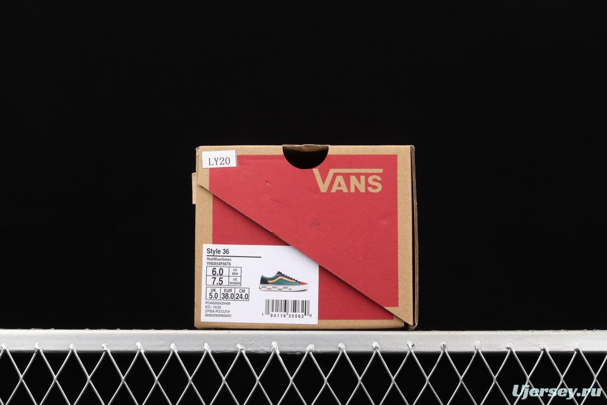 Vans Style 36 ice cream cream blue matching mandarin duck low upper board shoes VN0A54F66T6
