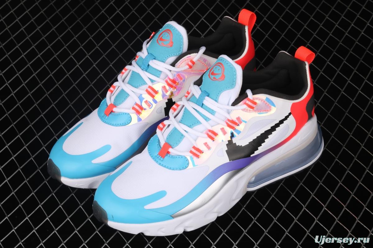 NIKE Air Max 270React new high-frequency mesh function half-palm air cushion running shoes DC0833-101