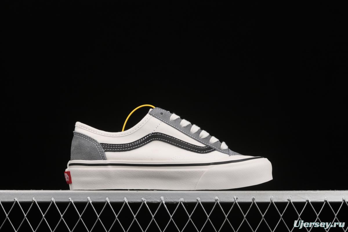 Vans Style 36 million half-moon head gray Oreo low-top canvas board shoes VN0A4BVAK11