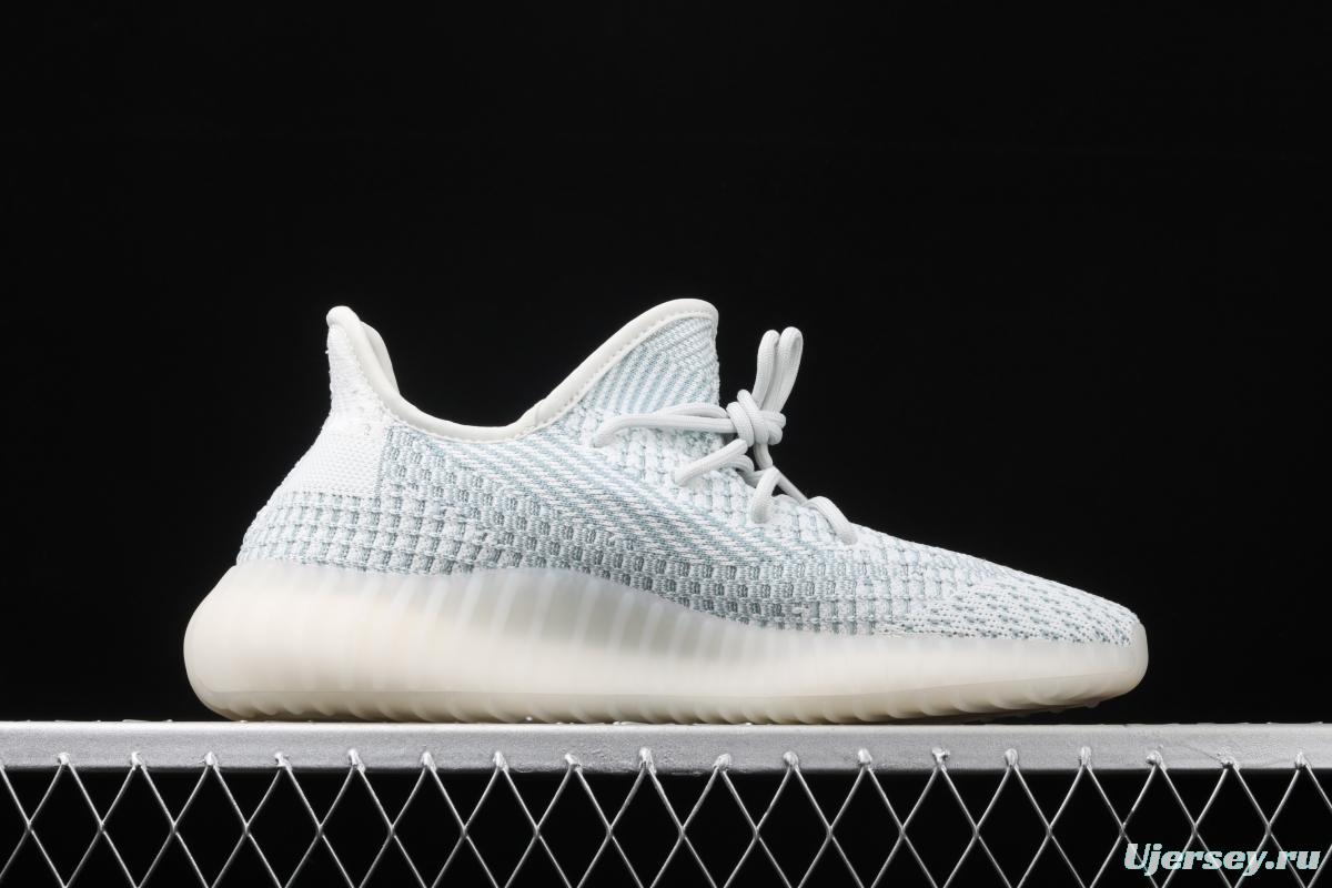 Adidas Yeezy 350 Boost V2 FW3043 Darth Coconut 350 second generation hollowed-out silk ice blue BASF popcorn