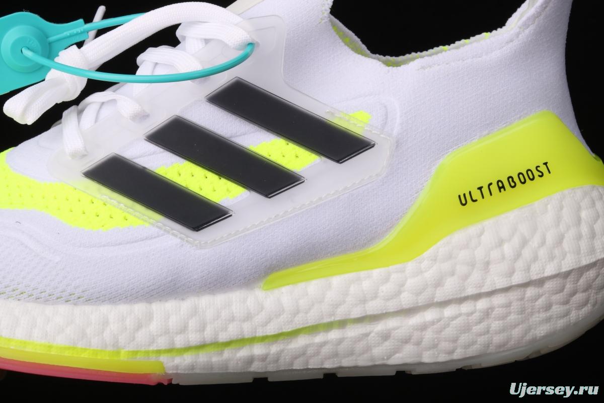 Adidas Ultra Boost 21 Consortium FY0377 Das new thick-soled popcorn running shoes