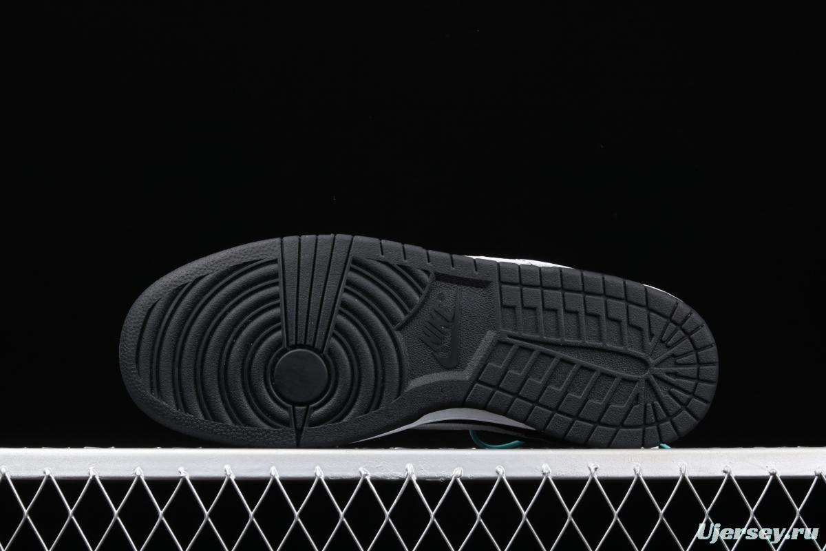NIKE SB Zoom DUNK Low GS Snow Black and White Slam Dunk Series low side Leisure Sports Skateboard shoes 310569-020