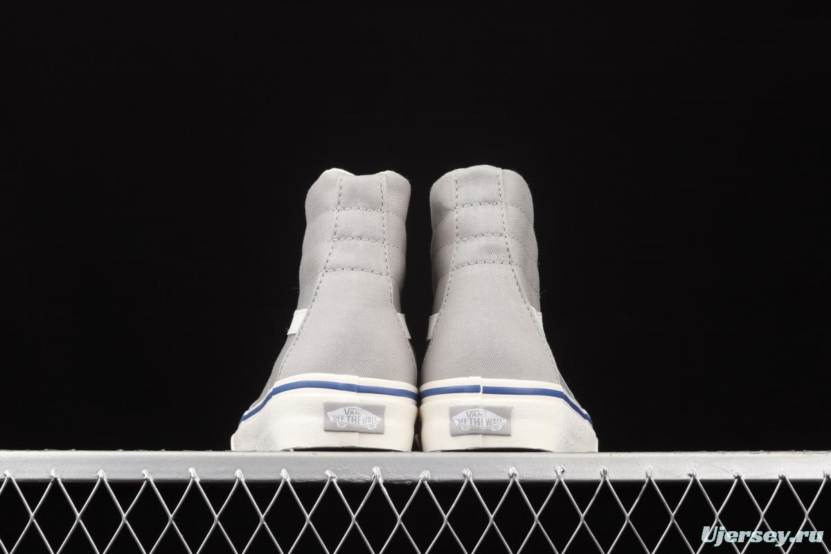 Vans Sk8-Hi Slim side striped high-upper light canvas high-upper shoes VN0A4U164U4