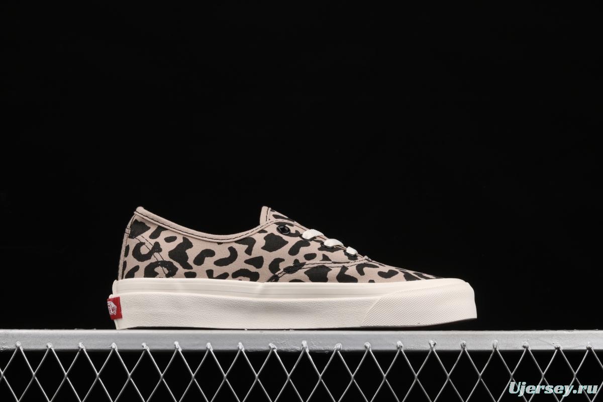 Vans Vault OG Authentic LX gray leopard print high-end branch line vulcanized canvas low-top casual board shoes VN0A38YYB89