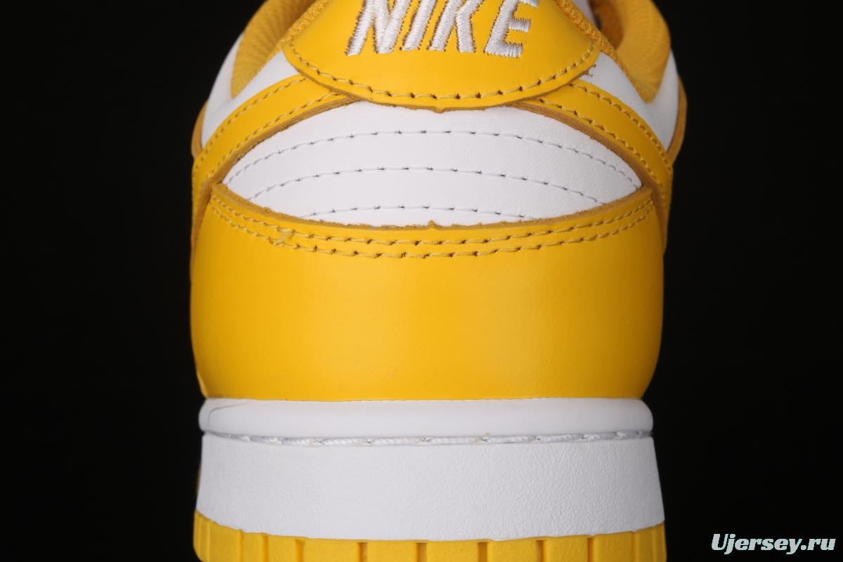 NIKE SB DUNK Low SP Syracuse yellow and white full-head low-top skateboard shoes CU1726-901