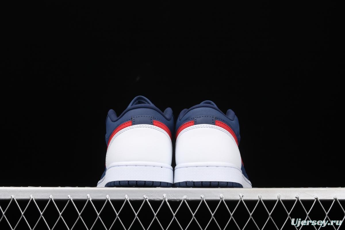 Air Jordan 1 Low Patriot Blue Red low Gang Culture Leisure Sports Board shoes CZ8454-400