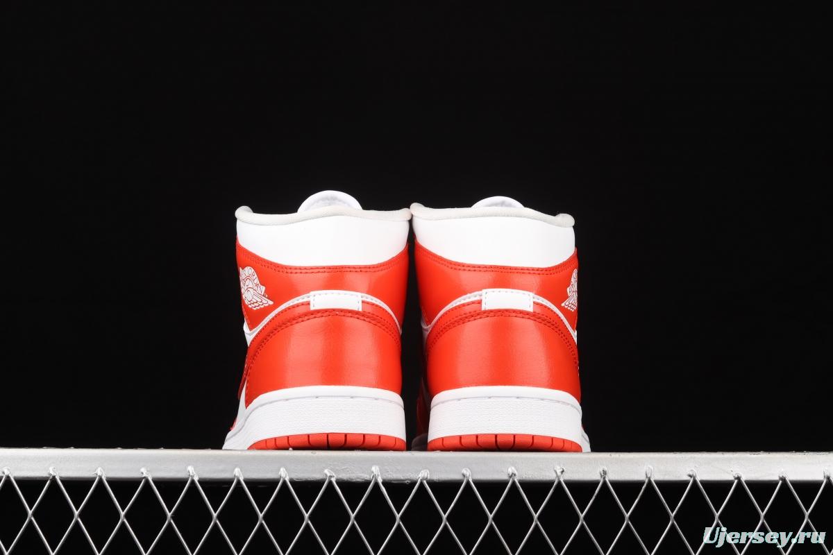 Air Jordan 1 Mid Havana Red Zhongbang Basketball shoes BQ6472-116