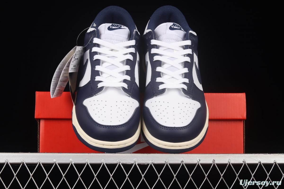 NIKE SB DUNK Low Navy Blue navy blue color SB buckle rebound fashion casual board shoes DD1503-115