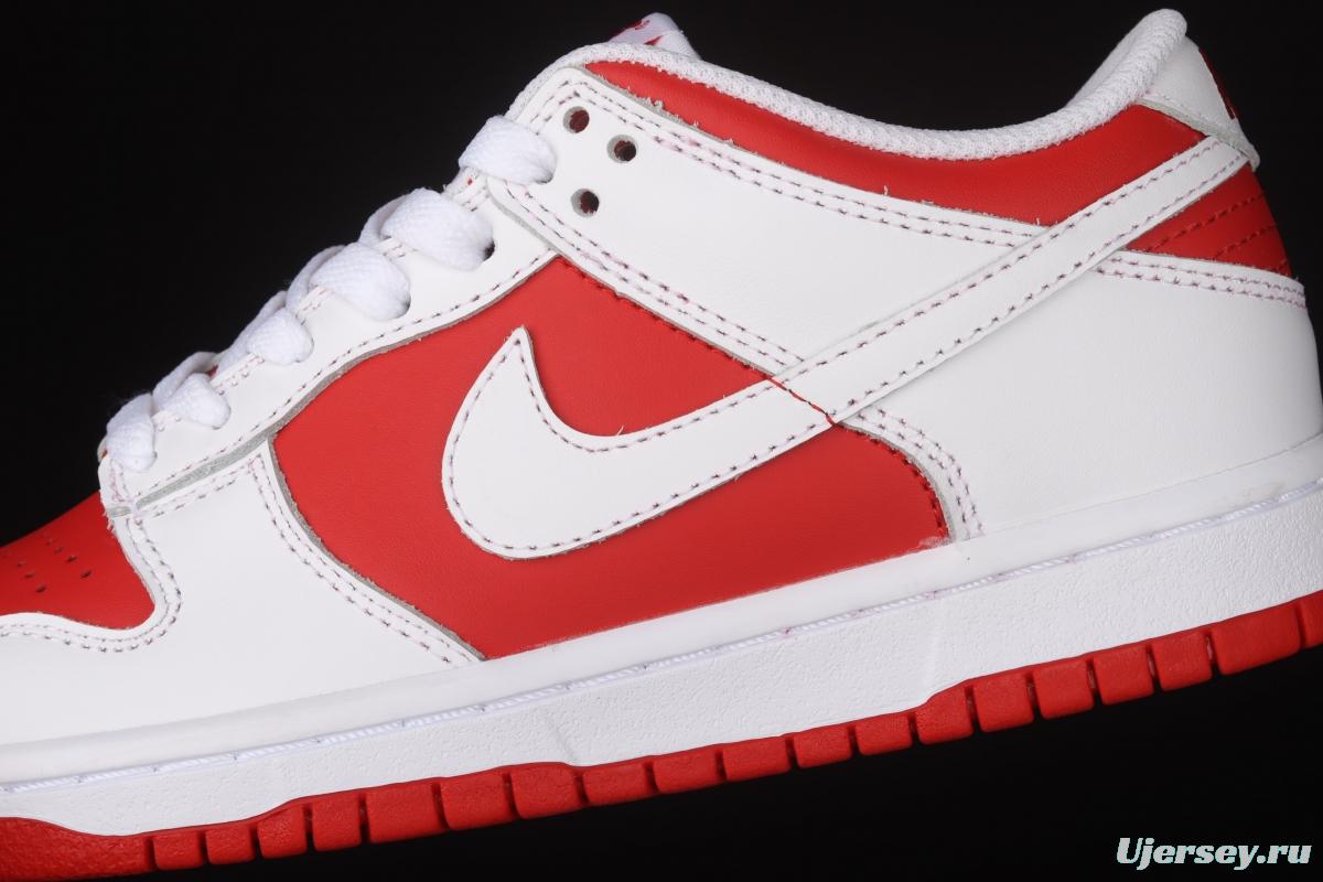 NIKE SB DUNK Retro Low White/University Red University Red Slam Dunk Series low-side leisure sports skateboard shoes CW1590-600