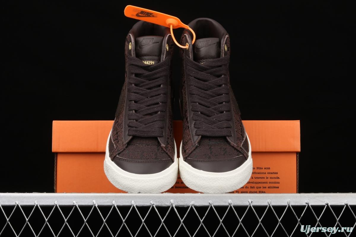 NIKE Blazer Mid'77 Mid Trail Blazers High-top True Vulcanized Leisure Board shoes DA4299-200