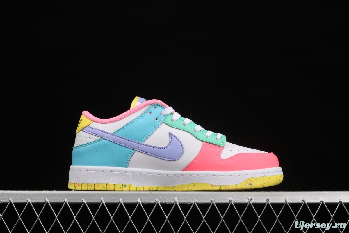 NIKE SB DUNK Low SE Candy egg / candy mandarin duck dunk series low side leisure sports skateboard shoes DD1872-100