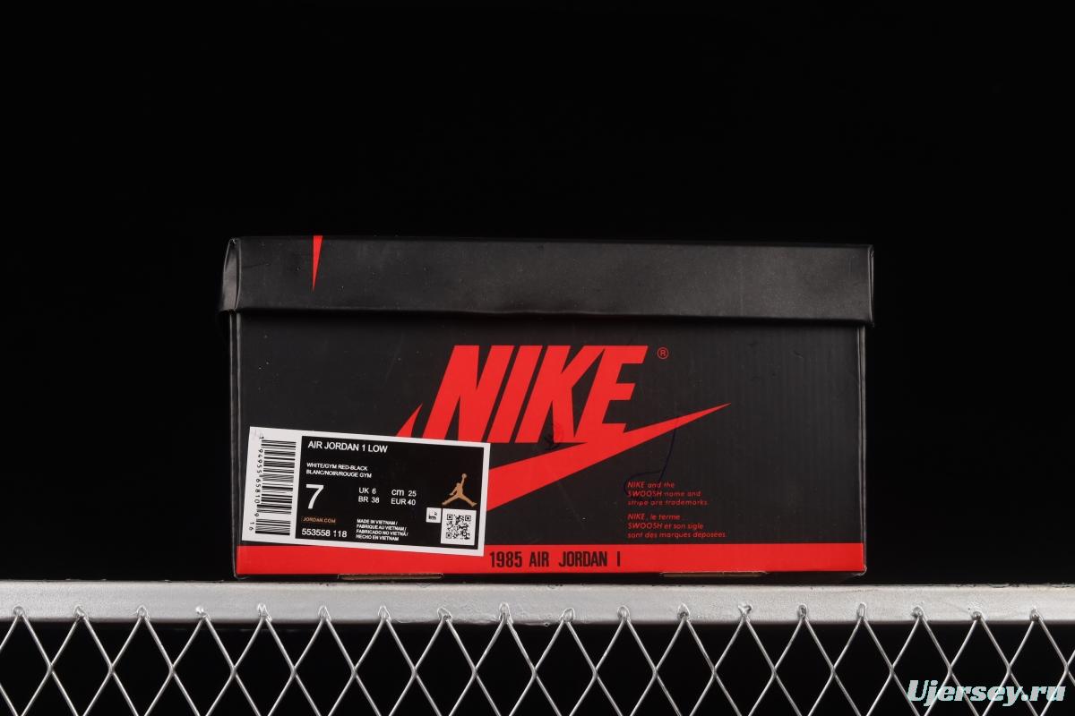 Air Jordan 1 Low Custom Version Vibe Flavor Deconstruction Sports Culture Basketball Shoes 553558-118