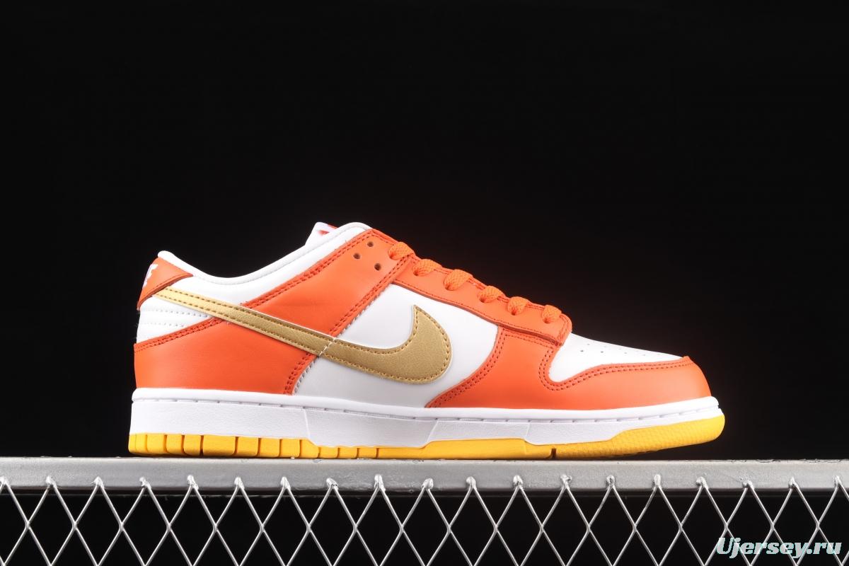 NIKE DUNK Low Golden Orange Platinum Orange SB rebound Fashion Leisure Board shoes DQ4690-800