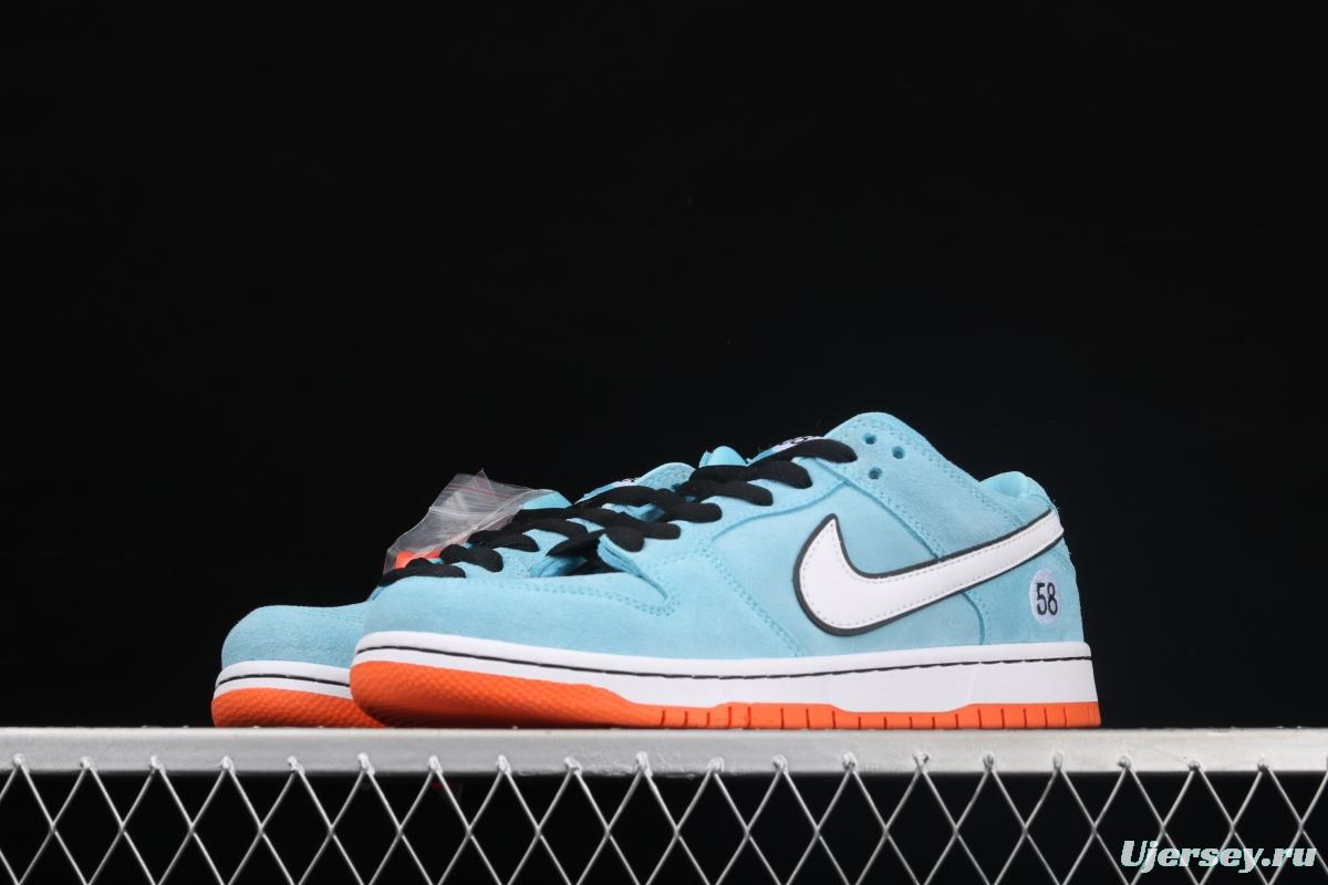 WE CLUB 58 x NIKE SB DUNK Low Pro Club 58 Gulf Slam Dunk Series low side leisure sports skateboard shoes BQ6817-401