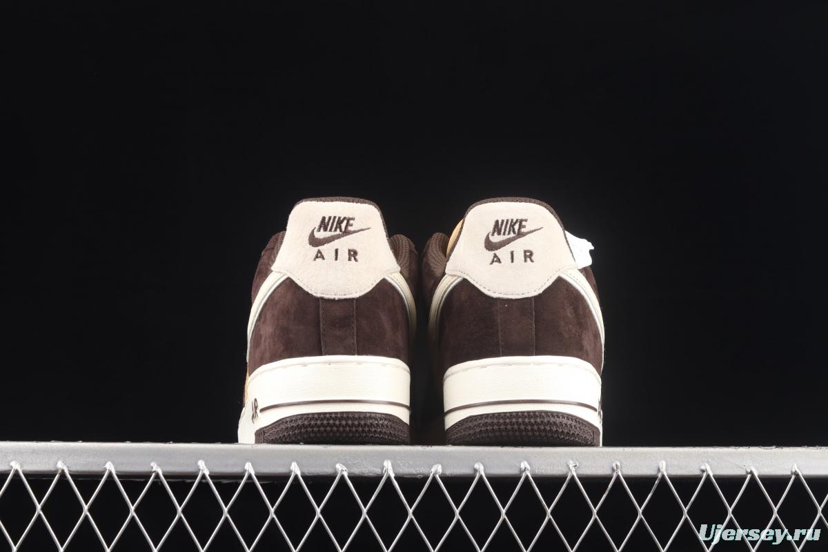 NIKE Air Force 1o07 Low beige brown low-top casual board shoes NT9986-008