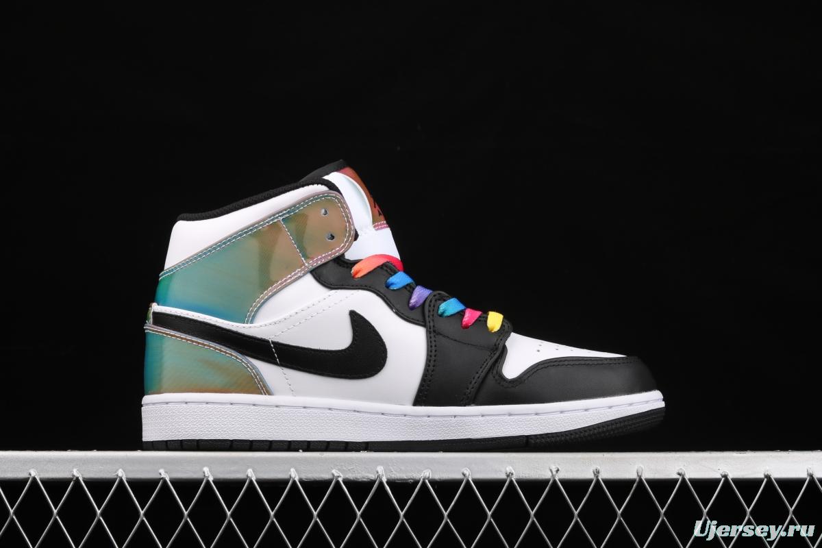 Air Jordan 1 Mid Dutch Green Netherlands Green Zhongbang Basketball shoes DM7802-100
