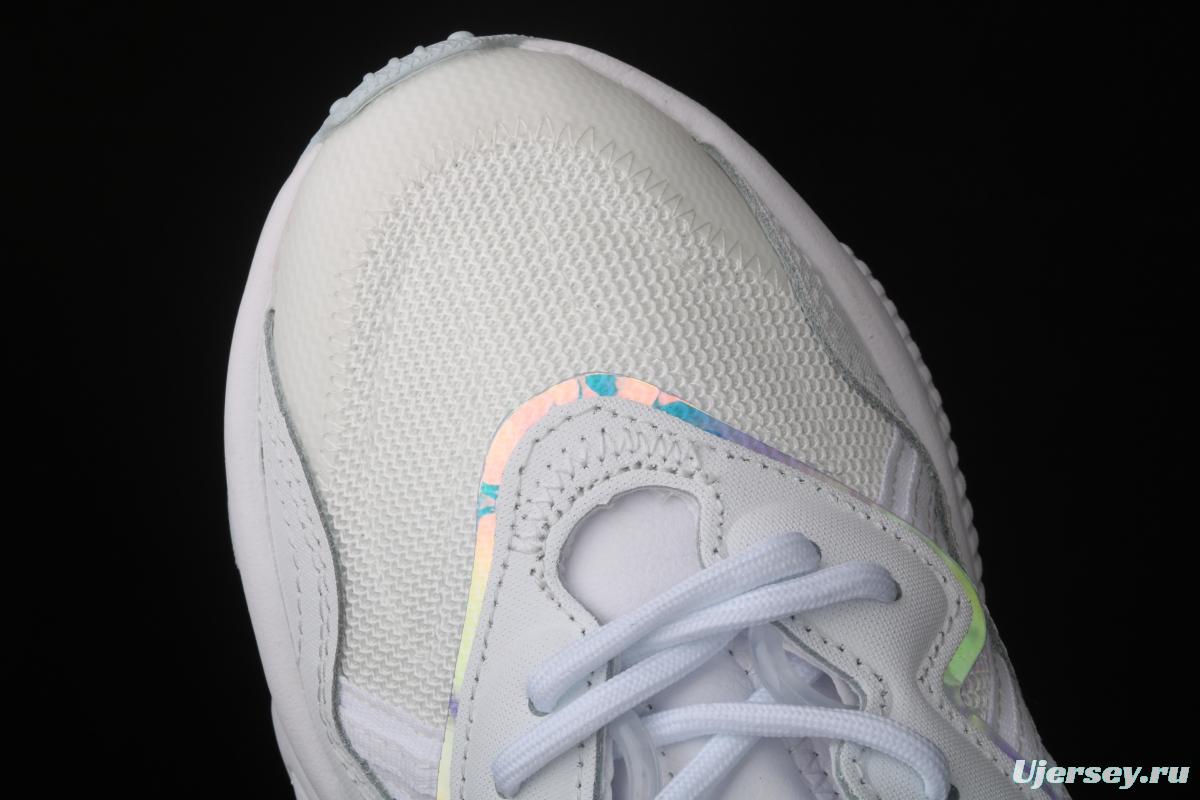 Adidas Originals Ozweego J EF6315 Darth clover retro 3M reflective breathable running shoes