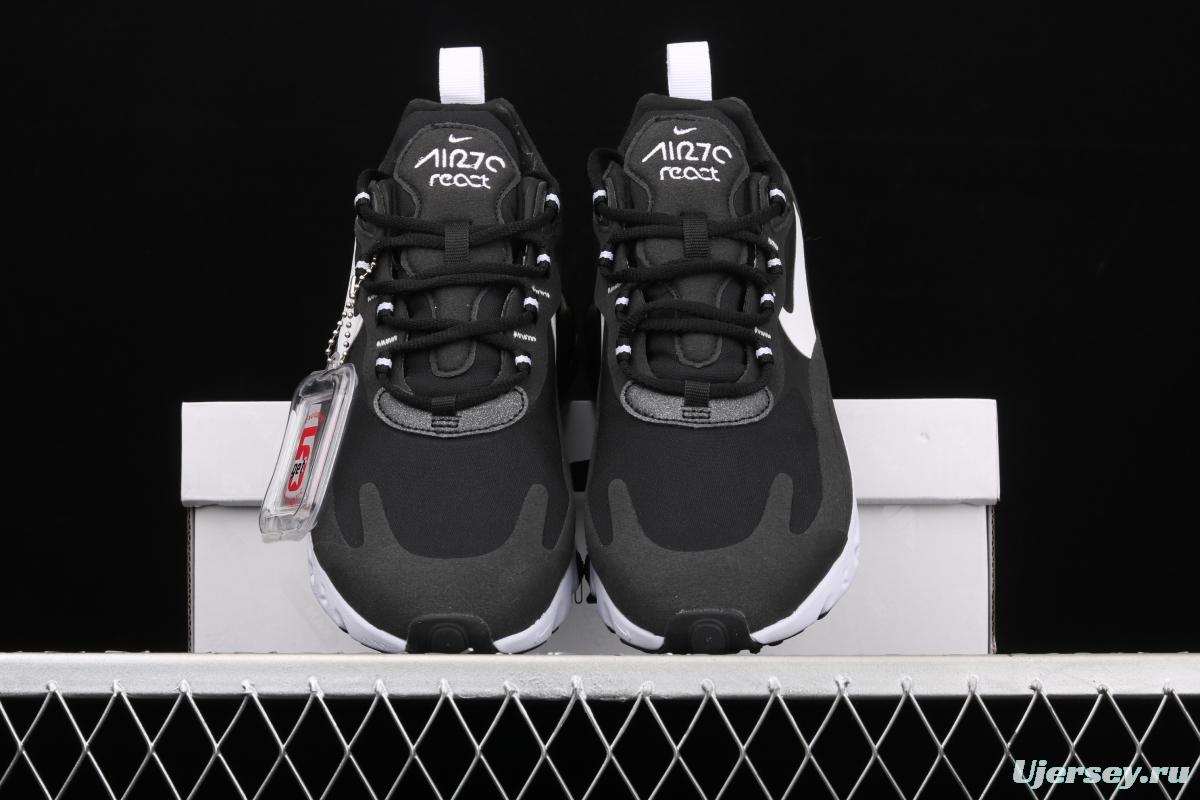 NIKE Air Max 270React new high frequency mesh function half palm air cushion cushion running cloth shoes CI3866-004