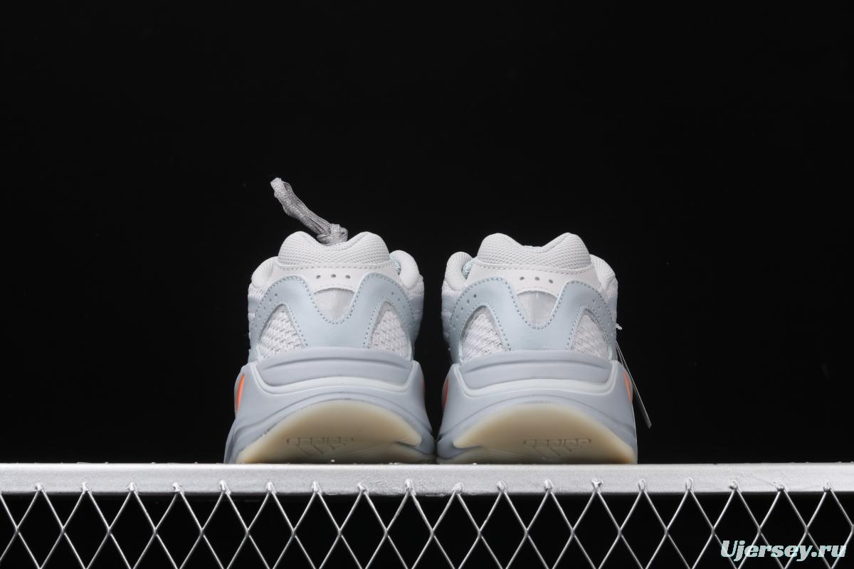 Adidas Yeezy Boost 700V2 Inertia FW2549 Kanye coconut 700V2 grayish blue running shoes 3M reflective BASF popcorn outsole