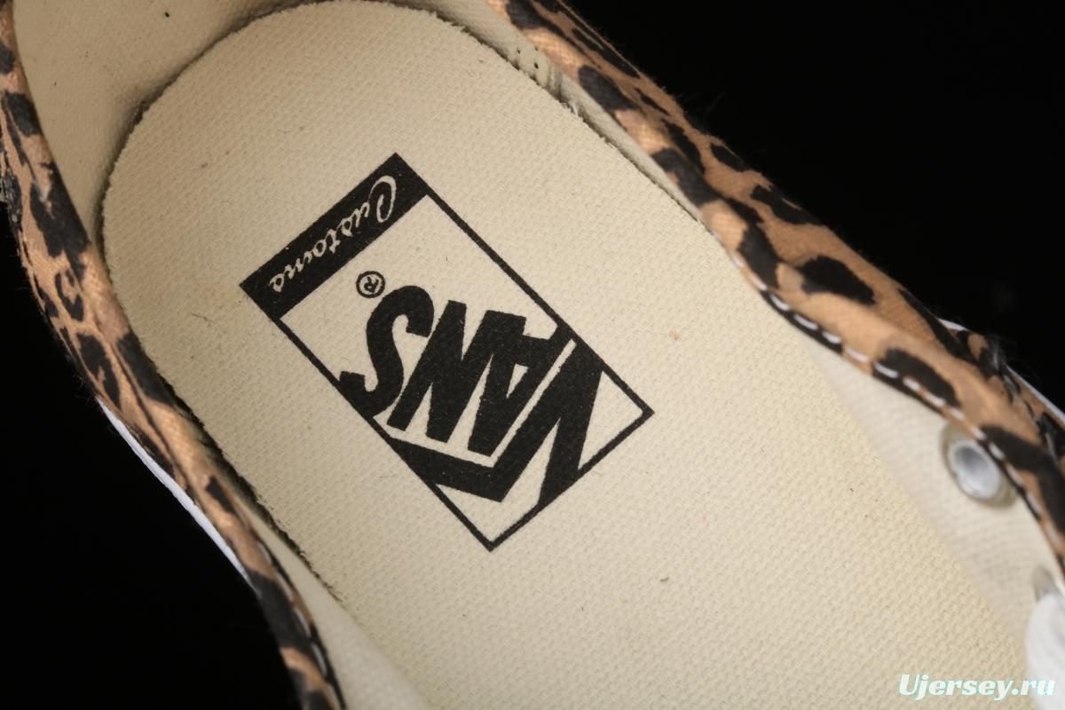 Vans Authentic 2021SS official website limited leopard print low-top casual board shoes VN0AODUNQQ