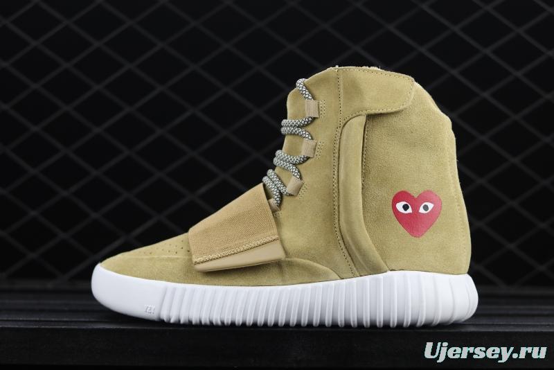 CDG PLAY x 750Yeezy Basf Boost JW5359 jointly customized pure original configuration BASF outsole, focusing on high-end goods in foreign markets.