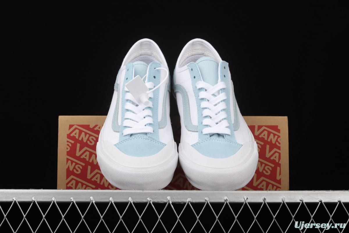 Vans Style 36 Cecon SF half-moon Baotou ice blue green low-top casual board shoes VN0A4BVEWS6