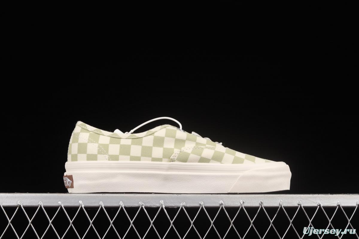 Vans Authentic Anaheim series classic green and white checkered low-top casual board shoes VN0A5HZS9F0