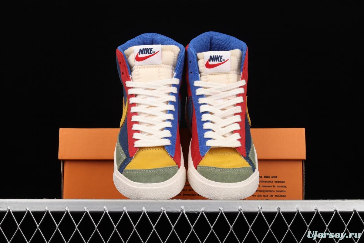 NIKE Blazer Mid'77 Vntg We Suede spliced Yuanyang high-top casual board shoes DC9179-476