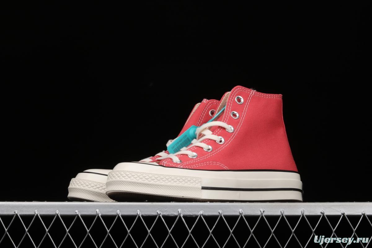 Converse 70s spring new color environmental protection watermelon red high top leisure board shoes 170790C